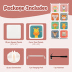 Costzon Kids Closet, Cartoon DIY Modular Dresser Storage Organizer with 12 Cubes & 2 Clothes Hanging Rack, Portable Armoire for Baby Toddlers, Kids Wardrobe for Bedroom Nursery (Blue) - Grand Goldman