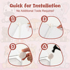 Costzon Kids Closet, Cartoon DIY Modular Dresser Storage Organizer with 12 Cubes & 2 Clothes Hanging Rack, Portable Armoire for Baby Toddlers, Kids Wardrobe for Bedroom Nursery (Blue) - Grand Goldman