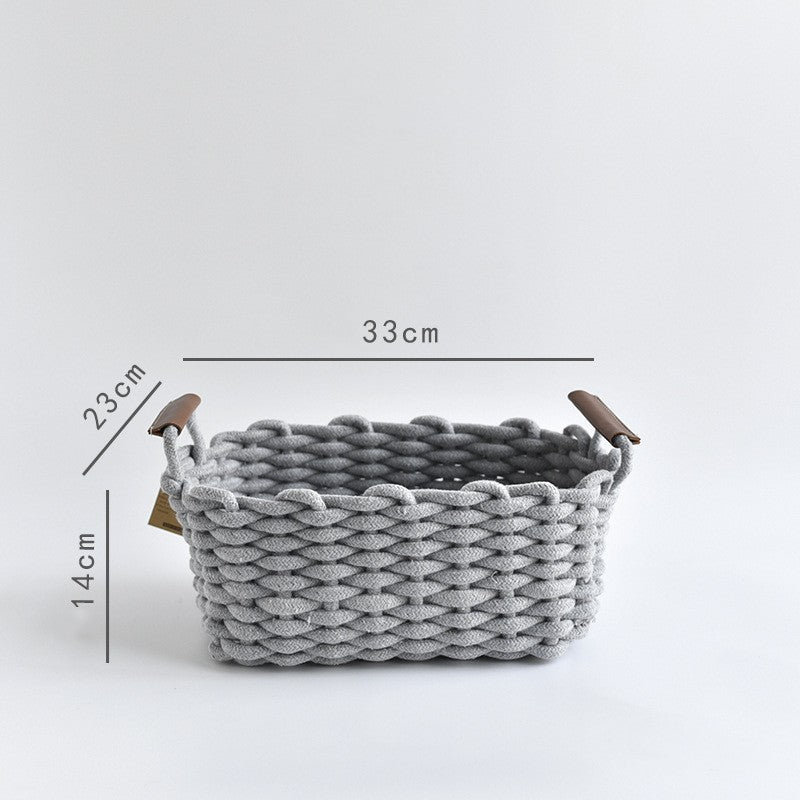 Cotton Cord Woven Storage Basket - Grand Goldman