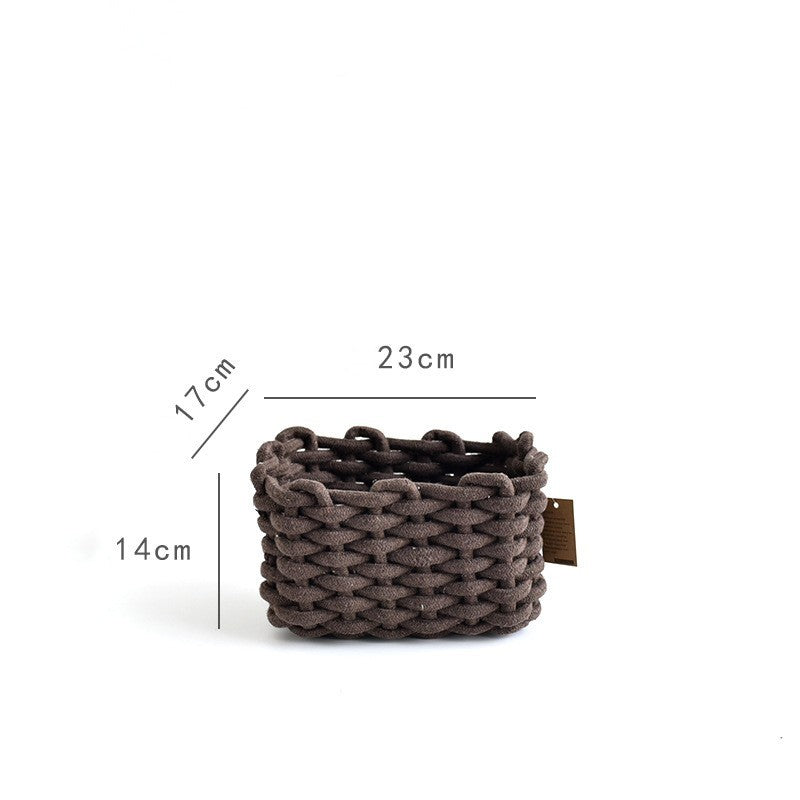 Cotton Cord Woven Storage Basket - Grand Goldman