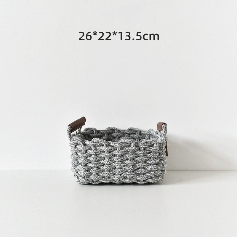 Cotton Cord Woven Storage Basket - Grand Goldman