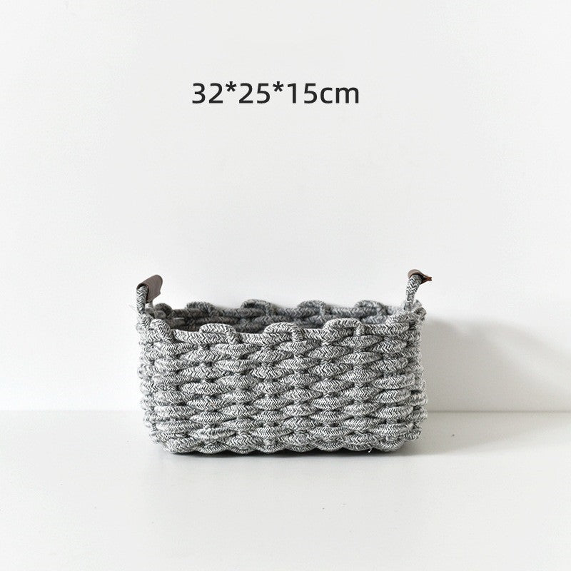 Cotton Cord Woven Storage Basket - Grand Goldman