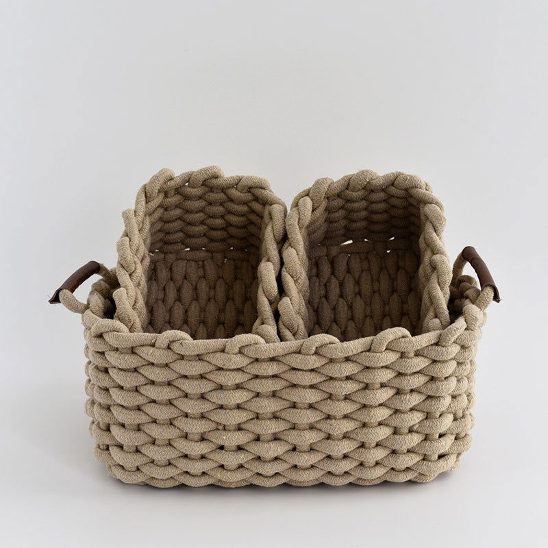 Cotton Cord Woven Storage Basket - Grand Goldman