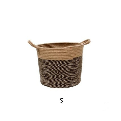 Cotton Linen Storage Laundry Basket - Grand Goldman