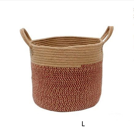 Cotton Linen Storage Laundry Basket - Grand Goldman