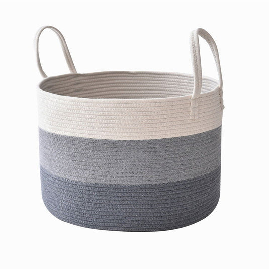 Cotton Rope Storage Basket Cotton Rope Basket, Toys, Sundries, Laundry Storage Basket - Grand Goldman