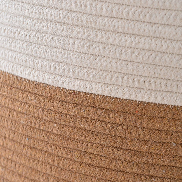 Cotton cord woven storage basket - Grand Goldman