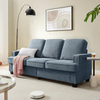 Couches for Living Room, 82” Cozy Teddy Fleece Couch Sofa for Living Room/Bedroom/Office/Apartment, Sofa Bed for Small Spaces, Removable Futon Couch Cover, Easy Assembly, Beige - Grand Goldman