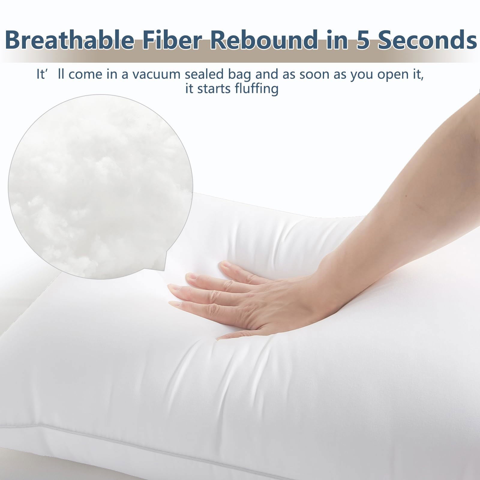 CozyLux Pillows Queen Size Set of 2, Hotel Quality Bed Pillows for Sleeping 2 Pack, Cooling Pillows for Side Back and Stomach Sleepers, Down Alternative Luxury Soft Supportive Fluffy Pillows (18x28) - Grand Goldman