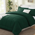 CozyLux Queen Size Comforter Sets - Black Comforter Queen Size, 3 Pieces Box Stitched Soft Lightweight Bed Set, All Season Bedding Sets with 1 Down Alternative Comforter and 2 Pillow Shams - Grand Goldman