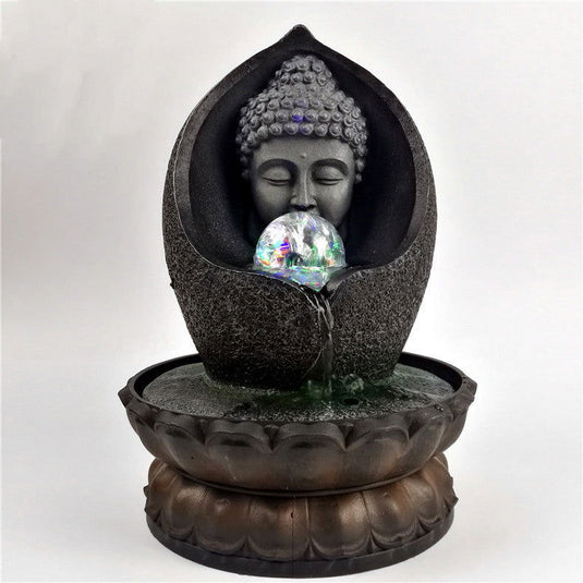 Crafts Creative Buddha Statue Resin Flowing Water Ornament - Grand Goldman