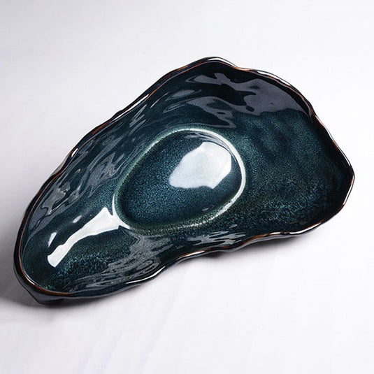 Creative Ceramic Oyster Shaped Tableware Plate - Grand Goldman