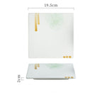 Creative Ceramic Plate Square Household - Grand Goldman