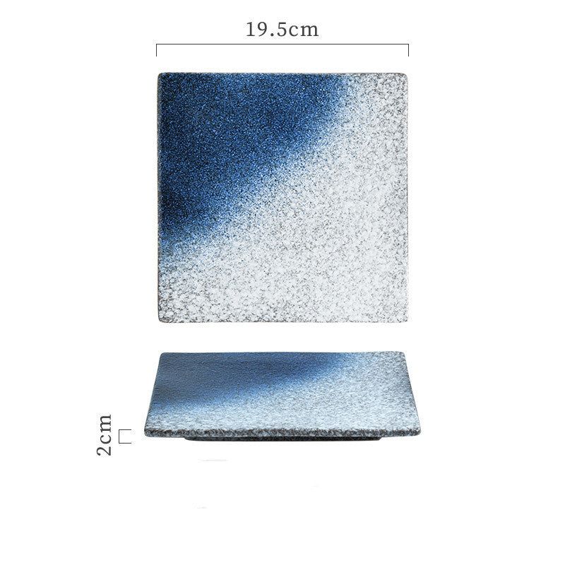 Creative Ceramic Plate Square Household - Grand Goldman