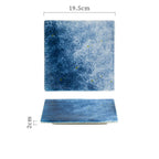Creative Ceramic Plate Square Household - Grand Goldman