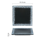 Creative Ceramic Plate Square Household - Grand Goldman