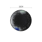 Creative Disc Flat Plate Shallow Plate Japanese Ceramic Tableware - Grand Goldman