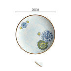 Creative Disc Flat Plate Shallow Plate Japanese Ceramic Tableware - Grand Goldman