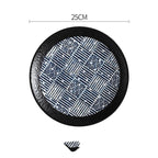 Creative Disc Flat Plate Shallow Plate Japanese Ceramic Tableware - Grand Goldman