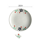 Creative Disc Flat Plate Shallow Plate Japanese Ceramic Tableware - Grand Goldman