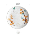 Creative Disc Flat Plate Shallow Plate Japanese Ceramic Tableware - Grand Goldman