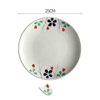 Creative Disc Flat Plate Shallow Plate Japanese Ceramic Tableware - Grand Goldman