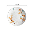 Creative Disc Flat Plate Shallow Plate Japanese Ceramic Tableware - Grand Goldman