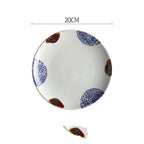 Creative Disc Flat Plate Shallow Plate Japanese Ceramic Tableware - Grand Goldman