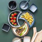 Creative Japanese Ceramic Tableware Moon Plate - Grand Goldman