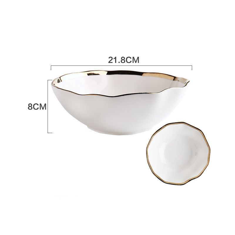 Creative Phnom Penh Ceramic Tableware Bowl Plate Dish - Grand Goldman