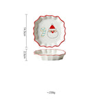 Creative Retro Christmas Cute Tableware Household Ceramic Plate - Grand Goldman