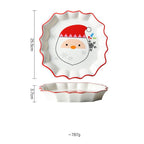Creative Retro Christmas Cute Tableware Household Ceramic Plate - Grand Goldman