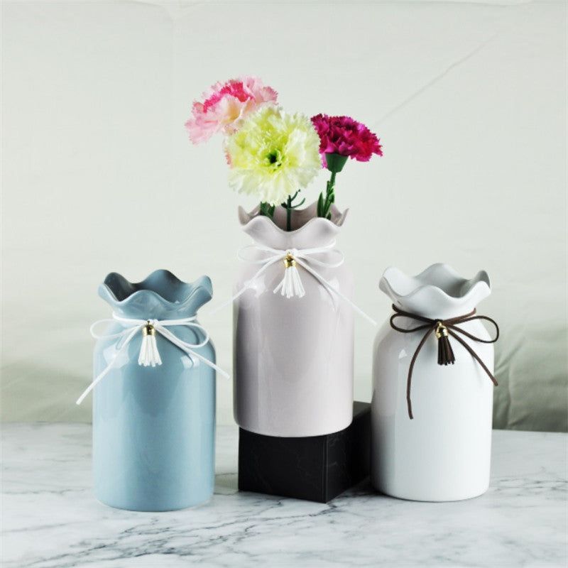 Creative And Simple Ceramic Vase Nordic Home Characteristic Porcelain - Grand Goldman