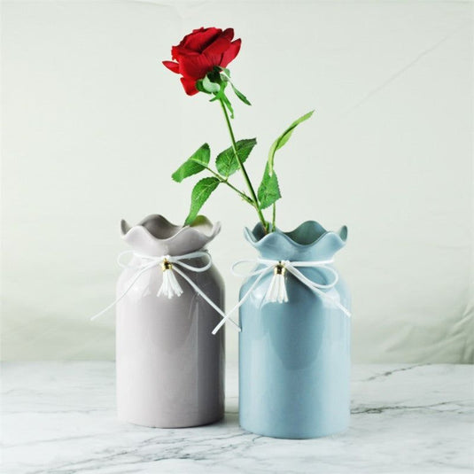 Creative And Simple Ceramic Vase Nordic Home Characteristic Porcelain - Grand Goldman