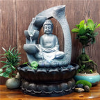 Creative Buddha Statue Resin Flowing Water Ornaments - Grand Goldman