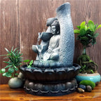 Creative Buddha Statue Resin Flowing Water Ornaments - Grand Goldman