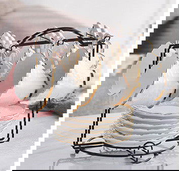 Creative Ceramic Bone China Lace Coffee Cup - Grand Goldman