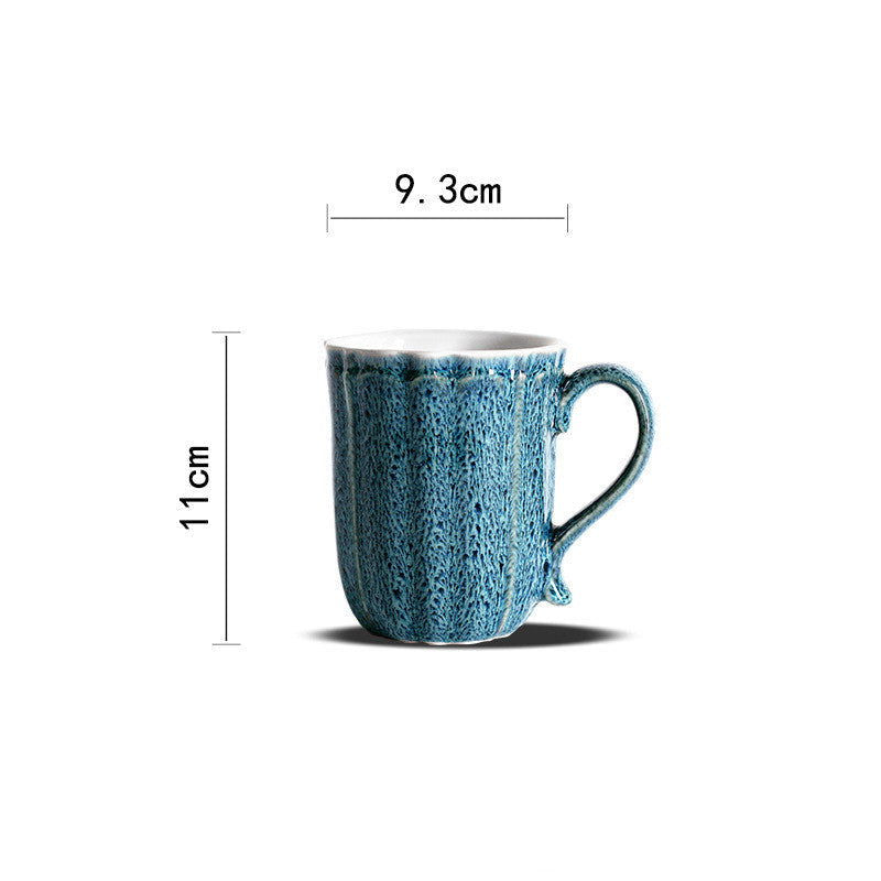 Creative Ceramic Plate American Retro Embossed Tableware Set - Grand Goldman