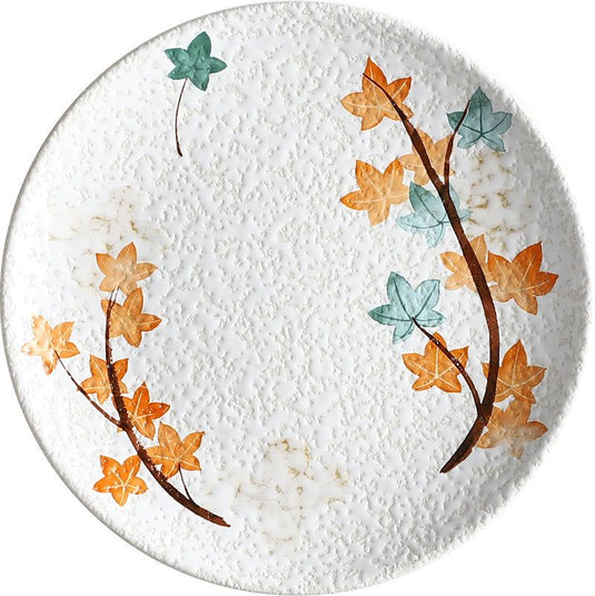 Creative Disc Flat Plate Shallow Plate Japanese Ceramic Tableware - Grand Goldman