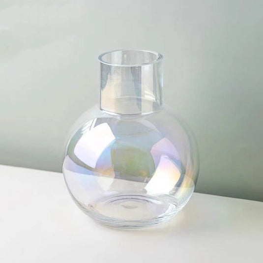 Creative Glass Vase Transparent Hydroponic Flower Dry Flower Vase - Grand Goldman