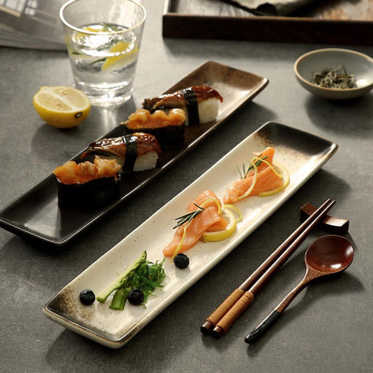 Creative Grilled Fish Dish Sashimi Plate Tableware - Grand Goldman