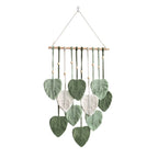 Creative Hand Weaving Cotton String Leaf Tapestry Wall Hanging - Grand Goldman