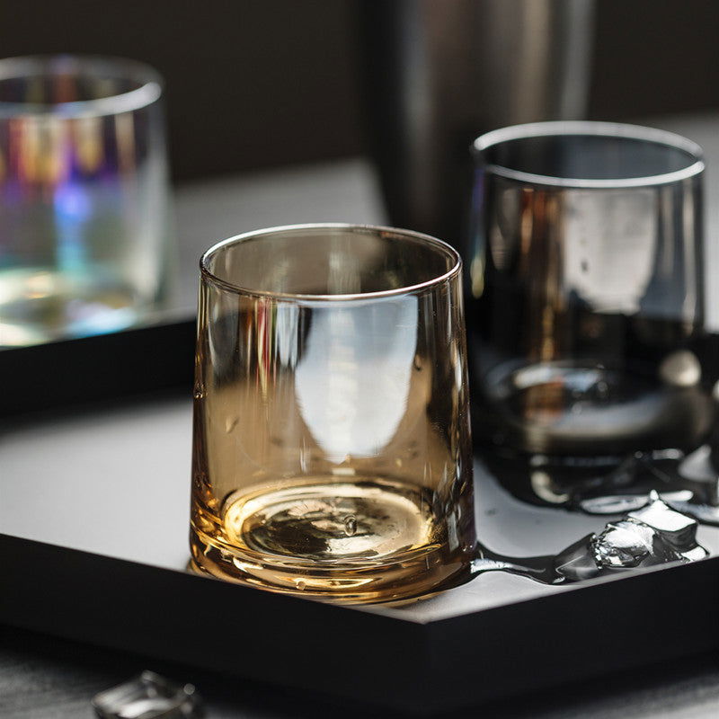 Creative Home Transparent Colorful Whiskey Glass - Grand Goldman