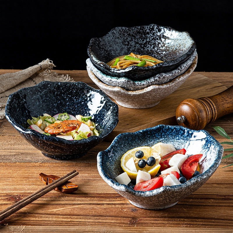 Creative Irregular Ceramic Bowl Fruit Salad Bowl - Grand Goldman