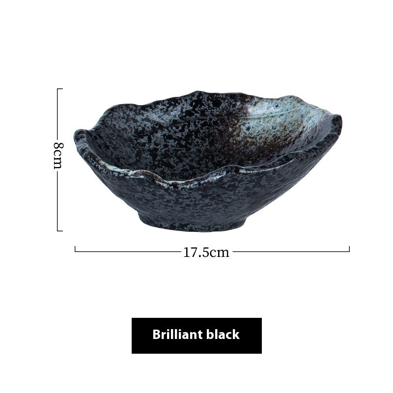 Creative Irregular Ceramic Bowl Fruit Salad Bowl - Grand Goldman