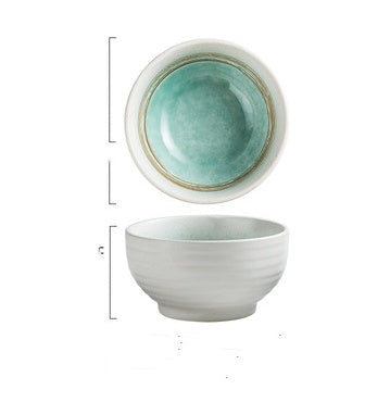 Creative Japanese Ceramic Soup Ramen Bowl Simple - Grand Goldman