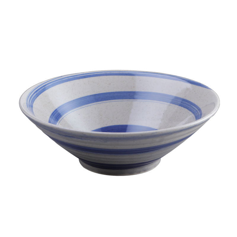 Creative Japanese Swirl Trumpet Bowl Large Size Ceramic Soup Noodle - Grand Goldman