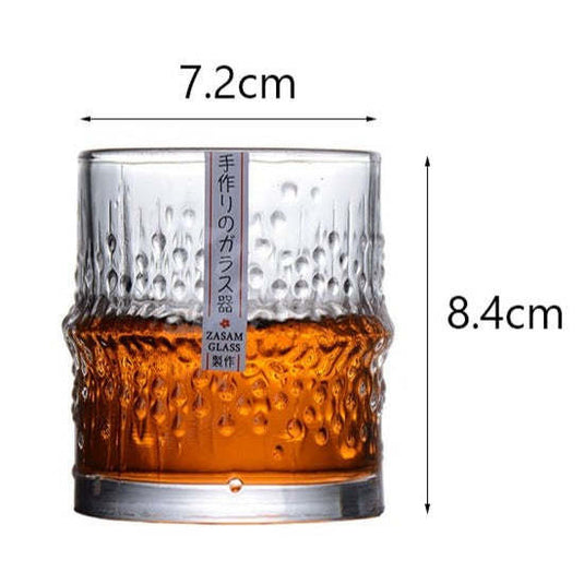 Creative Japanese Whiskey Hammered Wine Glass - Grand Goldman