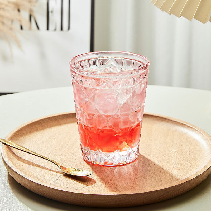 Creative Light Luxury Color Checkered Whisky Cup - Grand Goldman