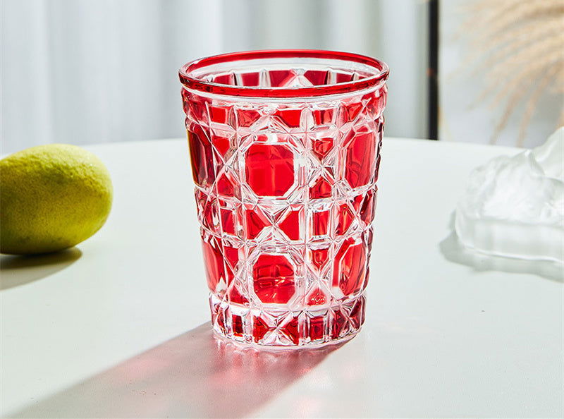 Creative Light Luxury Color Checkered Whisky Cup - Grand Goldman